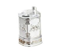 QUXVUIS Luxurious Toothpick Storage Case Elegant Carved Convenient Access Features Living Room Decor Practical And Convenient. Toothpick Dispenser Box Holder Case, Silver