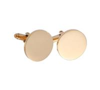 QUXVUIS Luxury Stainless Steel Novelty Cufflinks Round Enjoy Effortless Style For Weddings Anniversaries And Business Functions Stainless Steel Novelty Cufflink Shirt Fashion, Gold, 20mm