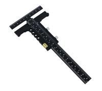 QUXVUIS Marking Measuring Gauge Aluminum Alloy DIY Exceptional Choice For Anyone Passionate About Craftsmanship Wood Workings Multifunctional Ruler Slide Ruler, with Fine Tuning, 22.9x9cm