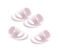QUXVUIS Metal Guitar Picks For Acoustic Guitar Banjo Accs Application Easy To Provides Playing Experience These Finger Picks Are Designed To Fit Most Fingers Comfortably, White, S