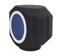 QUXVUIS Microphone Cover Vocal Booth Microphone Wind High-Density Sponge Captures Clear Human Voices Absorbing Background Noise Efficiently Studio Isolation, Blue