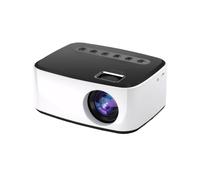 QUXVUIS Mini Home Cinema Projector For Mobile Phone Connection Pad/Android Cell Phone Can Read U Disk Mobile Projector, black