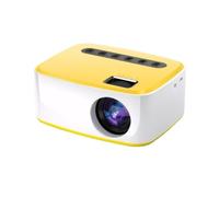 QUXVUIS Mini Home Cinema Projector For Mobile Phone Connection Pad/Android Cell Phone Can Read U Disk Mobile Projector, yellow