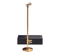 QUXVUIS Mini Microphone Dollhouse Musical Instrument Decorative Props For Children Room Home Office Decor Dolls 1:12 Miniature Drum Saxophone Trumpet Curved Pipe