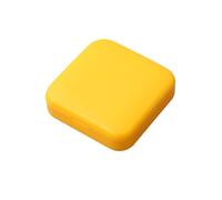 QUXVUIS Mini Pill Case 2 Grids Empty Daily Pills Organizer Box Containers Cases Dispenser Office for Pocket Purse Handbag, Yellow