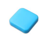 QUXVUIS Mini Pill Case 2 Grids Empty Daily Pills Organizer Box Containers Cases Dispenser Office for Pocket Purse Handbag, Blue