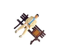 QUXVUIS Miniature Figure Wonderful 1/64 People Figures Resin Dollhouse Model Beautiful Realistic Handcrafted Designs Simulation Models Figurine Photo Props Collection