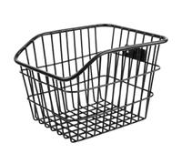 QUXVUIS Mountain Bicycle Cargo Basket Strengthened Frame Heavy Loads Biking To Parks Or Markets Bike Rear Storage Basket Is Made Of Thicken Metal Iron Wire Bike Cargo Container