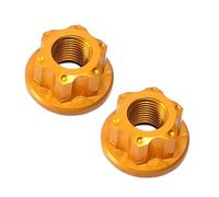 QUXVUIS Mountain Bike Drum Nut Unmatched Bike Nuts Rear Hub Road Bolt Nut Replacement Lightweight Road Replacement Is Not Only Aesthetically Pleasing But Also Lightweight, gold