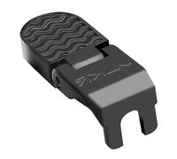 QUXVUIS Mountain Bike Foot Plates Offering Anti Slip Footrest Solution Non Rusting Materials Biking Adventures Bike Rear Pedals Footrest Aluminum Alloy Non Slip, Black, 15mm