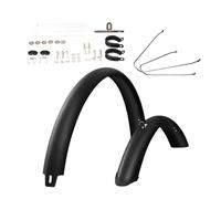QUXVUIS Mountain Bike Mud Guards Robust With Resistance To Weather For Adventurous Cyclists Is Not Easily Broken And Can Withstand Harsh Weather Conditions, Silver Brace, 29 inch