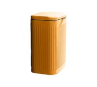 QUXVUIS Multi-purpose Hanging Kitchen Garbage Can - Versatile And Practical Waste Bin Convenient Bathroom Indoor Compost Bin, orange Roman pattern, 8L