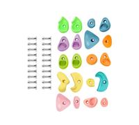 QUXVUIS Multi Size Wall Holds Climbing Backyard Durable Grips Kids Playground Experience Encouraging Safe Climbing Activities Rock Wall Stones Holds Grips