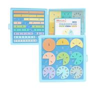 QUXVUIS Multiplication Made Easy Magnetic Fraction Educational Puzzle Fraction Book Set Fractions Resources For Children