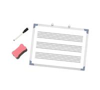 QUXVUIS Music Whiteboard Double Sided Education Tool Lightweight Easy To Carry Home And School Environments Erasable Lapboard Double Sided Musical Notes Whiteboard