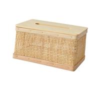QUXVUIS Napkin Holder Box Table Tissue Cover Dispenser Unique Blends Function and Style for Elegant Homes Rattan Tissue Box Holder Dispenser Cover