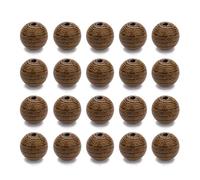 QUXVUIS Natural Wooden Beads Jewelry Accessories DIY Crafts No Strange Shape Lightweight Loose Beads Retro Fashion Bracelets, Pack 12mm hole 1.5mm, 50Pieces