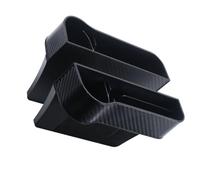 QUXVUIS Neat Car Seat Crevice Storage To Declutter And Organize Vehicle Car Seat Gaps Organiser Plastic Catcher Organizer, black