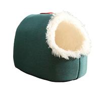 QUXVUIS Non Cat bed Portable and Plush Cats Comfortable Self Pet Indoor haired Fabric Warmth Suitable for Pets within 6kg, green