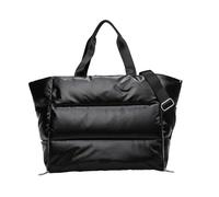 QUXVUIS Nylon Gym Bag with Dry Wet Separation Fashionable Colors for Work and Play Making Easier to Carry Fitness Items Bags, Black