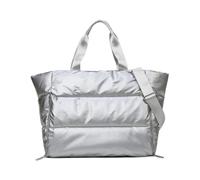 QUXVUIS Nylon Gym Bag with Dry Wet Separation Fashionable Colors for Work and Play Making Easier to Carry Fitness Items Bags, Silver