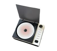 QUXVUIS Old CD Player With Bluetooth Capability Hi-Fi Speakers For Clear Sound ABS Cd Playerplayer As Disk Player, white