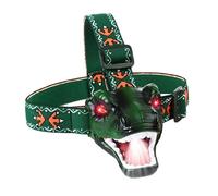 QUXVUIS Outdoor Fun Kids Dinosaur Head Lamp Discover Adventures With Unique Features Adjustable Straps Bright Light And Music Head Lamp For Kids Dinosaur Headlight Flashlight