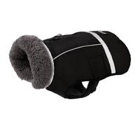 QUXVUIS Outdoor Windproof Snow Suit For Dogs Furry Friend Elements Suitable For Most Dogs Large Waterproof Dog Coat Warm, Black XXL