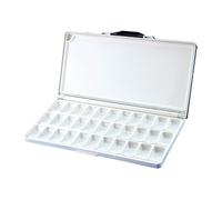 QUXVUIS Palette Paint Box Portable Acrylic Oil Painting Essential Leakproof Every for Creative Artist Palette with Lid is Made of Thickening Plastic, Blue, 33 Wells
