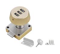 QUXVUIS Password Coded Cabinet Lock for Privacy Keyless Drawer File Cabinet Mechanical Lock Alloy Password Coded Lock, Golden