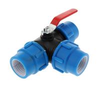 QUXVUIS PE Quick Connect Air Push Tube Tee Union Coupler Fitting 40mm Steel Core Reliable and Efficient