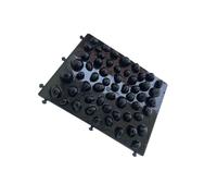 QUXVUIS Pebble Massage Mat Gift For Different Occasions Relaxing Tool Beneficial For Everyone Stimulate Circulation Acupressure Mat Massage Cushion Foot Yoga, Black, 37x29.5x3.2cm