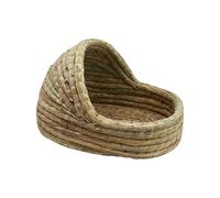 QUXVUIS Pet Rabbit Hamster Nest Habitat Stylish Appearance And Private Sleeping Area Little Pets Rabbit Bed HouseMade Of Durable Straw Small Pet Animals Straw Nest Accessories Supplies