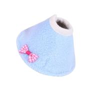 QUXVUIS Pets Collar Anti-bite Cotton Polyester Protective Recovery Cone Clothes Cloak Soft Collars Protector Clothing , Blue , L