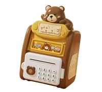 QUXVUIS Piggy Bank Toys with Auto Roll in Money Saving Features Making Choice for Educational Birthday Gifts Both Practical and Educational Electronic Piggy Bank for Kids Toy ATM Money