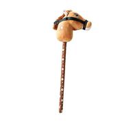 QUXVUIS Plush Hobby Horse Stick Interactive Toy Portable Gift For Kids For Performing Indoor And Outdoor Activities Plush Hobby Horse Stick Toy Kids , yellow , 70x20cm