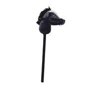 QUXVUIS Plush Hobby Horse Stick Interactive Toy Portable Gift For Kids For Performing Indoor And Outdoor Activities Plush Hobby Horse Stick Toy Kids , black , 70x20cm