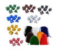 QUXVUIS Polyhedral Dice Set Multi Sides Dices For Table Games Role Playing And Educational Learning Activities For All Ages Role Playing Games Multi Sides Dices Party Favors