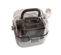 QUXVUIS Portable Hamster Cage With Transparent Lid Compact Double Layer Spacious Habitats Openable Top Easy To Clean Portable Large Hamster Habitat Spacious Versatile, black