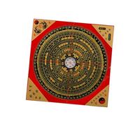 QUXVUIS Portable Handheld Compass Exquisite Craftsmanship Feng Shui Supplies Enrich Cultural Heritage Experience Chinese Compass Attract Wealth Good Luck Luo Pan, 18.5cm