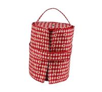 QUXVUIS Portable Storage Bag Yarns Projects Carrying Case User-Friendly Approach To Yarn Management While Being Fashionable Detachable Yarn Dispenser Thread Holder Case Tote, Red, 14x18cm