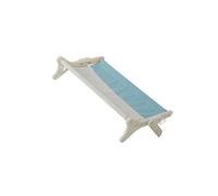 QUXVUIS Premium Cat Window Perch Wood Frame Shelf Window Chair Hanging Bed Hammock Cozy and Durable, Blue