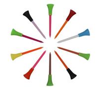 QUXVUIS Premium Golf Tees Ball Nail Limit Tees Essential Compact Golf Accessories For Lovers 10 Pieces Durable Plastic Double Nail Limit Pin 70mm/56mm Made Of Plastic, 10 pcs, 83mm