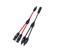 QUXVUIS Professional Lightweight 3-way Y-shaped Parallel Connector MMF/FFM Solar Branch Adapter Cable Plug In-line Socket
