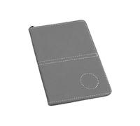 QUXVUIS Professional PU Leather Scorekeeper Golf Scorecard Book Serious Golf Players Keeping Track Of Game Performances Professional PU Leather Scorekeeper Portable Gift, Silver gray, 16x12cm