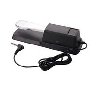 QUXVUIS Professional Sustain Pedal For Portable Keyboards Designed With Rubber Feet Stability Ensures Performance While Playing Piano Sustain Pedal Universal Damper Foot, Silver, 23.2x7.4x5.8cm
