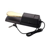 QUXVUIS Professional Sustain Pedal For Portable Keyboards Designed With Rubber Feet Stability Ensures Performance While Playing Piano Sustain Pedal Universal Damper Foot, Gold, 23.2x7.4x5.8cm