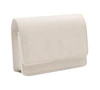 QUXVUIS PU Leather Golf Range Carrying Case Protective Storage Stylish Gift Accessory for Golfers On Green Range Itself is Not Included. Made Sturdy PU Leather, White