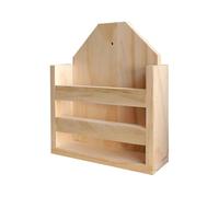 QUXVUIS Rabbit Food Dispenser Chinchilla Hay Rack Wood Brings Together Durability And Practicality Giving Small Pets Comfortable Feeding Spot Rabbit Hay Feeder Rack Wooden Grass Dispenser