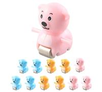 QUXVUIS Replace Play Figure Playset Fun Toy Activity Refresh Old Toys With Engaging Track Slide Experiences Includes Accessories Only Race Track Toy Animals, 12 pcs bear, 2.5x2.5cm